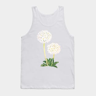 white drumstick primrose  ink and watercolour Tank Top